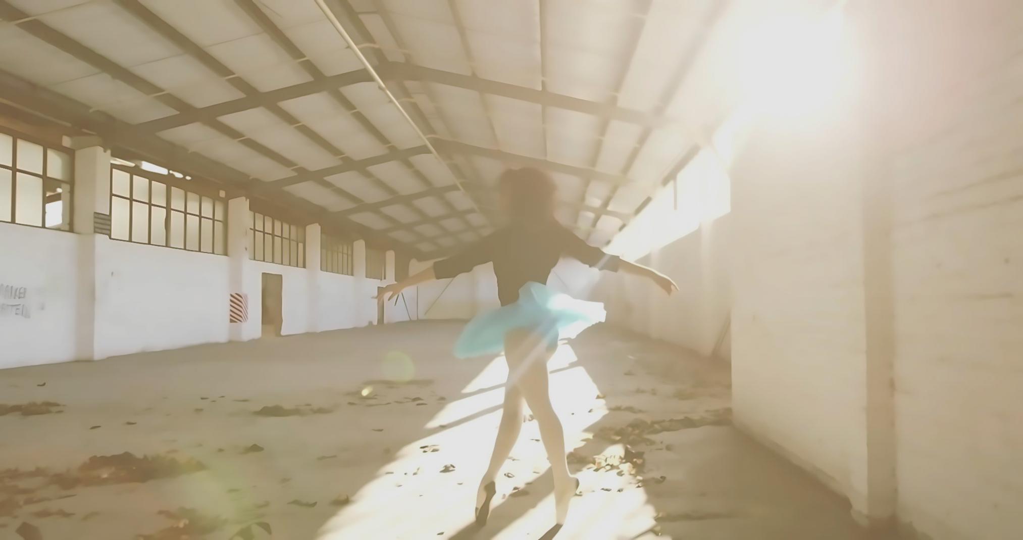 Contemporary dance movement in studio setting